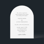Raquel Classic Elegant Wedding Invitation<br><div class="desc">Elegant wedding invitation featuring a simple and classic design with traditional serif and elegant script fonts.</div>