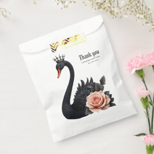 Rare as a black swan, timeless as true love. favour bags