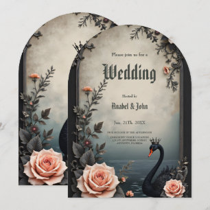 Rare as a black swan, timeless as true love. invitation