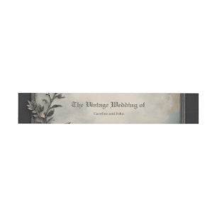 Rare as a black swan, timeless as true love. invitation belly band