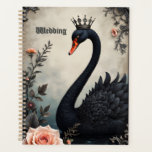 Rare as a black swan, timeless as true love.  planner<br><div class="desc">Rare as a black swan, timeless as true love. In a quiet moment beside still waters, the Royal Swan appears — crowned in grace and surrounded by delicate roses. A symbol of rare beauty and enduring devotion, the black swan represents a love that stands apart from all others. Framed by...</div>