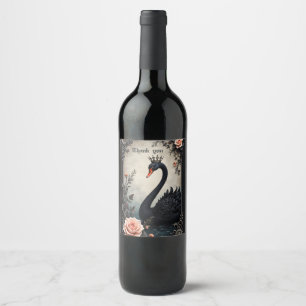 Rare as a black swan, timeless as true love. wine label