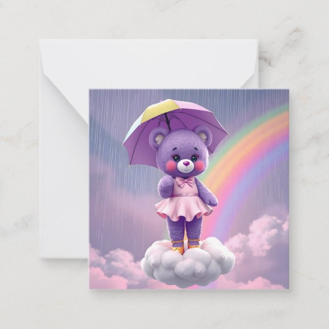 Rare Bear ~ Purple Card (Front)