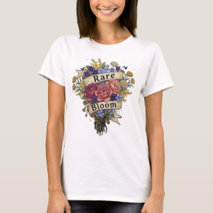 Rare Bloom Neurodivergent Floral Aesthetic Tee