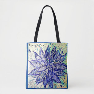 Rare Blue Dahlia Tote Bag