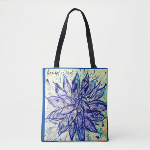 Rare Blue Dahlia Tote Bag