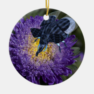 Rare Blue Elephant Bug Ceramic Tree Decoration