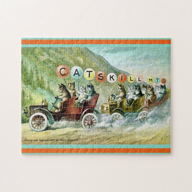 Rare Catskill Mountain Cats 11x14 Jigsaw Puzzle (Horizontal)
