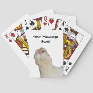 Rare Chicken Breed Wheaten Ameraucana Friendly Hen Playing Cards