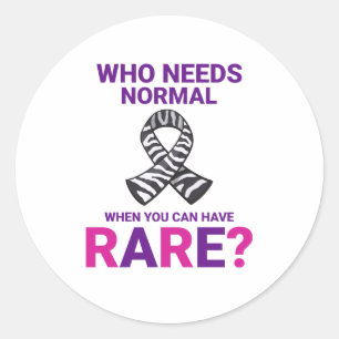 Rare Disease Awareness Celebrate Rareness Classic Round Sticker