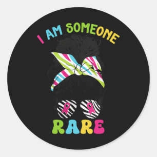 Rare Disease Awareness Day I Am Someone Rare  Classic Round Sticker