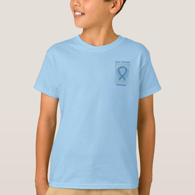 Rare Disease Awareness Ribbon Angel Custom Tee (Front)