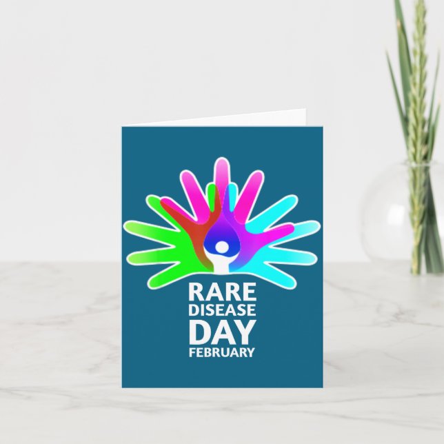 Rare Disease Awareness Shirt - Rare Diseases Day 2 Card (Front)