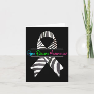 Rare Disease Awareness Shirt - Zebra Rare Disease Card