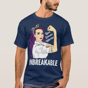 Rare Disease Awareness Warrior Unbreakable 1 T-Shirt