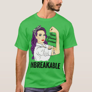 Rare Disease Awareness Warrior Unbreakable T-Shirt