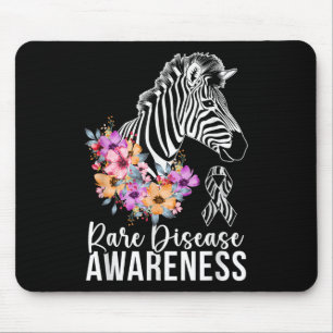 Rare Disease Awareness Zebra Rare Disease Warrior Mouse Pad