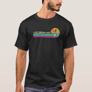Rare Disease Awareness Zebra Ribbon I Love Someone T-Shirt