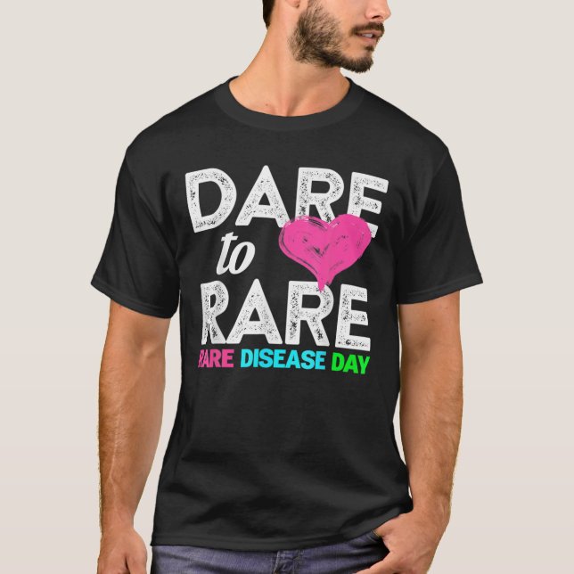 Rare Disease Day 2022 Dare To Rare T-Shirt (Front)