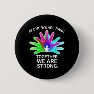 Rare Disease Day 2022 - Rare Disease Awareness T-S 6 Cm Round Badge