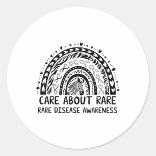 Rare Disease Day 2025 Shirt - Care Rare Disease Aw Classic Round Sticker