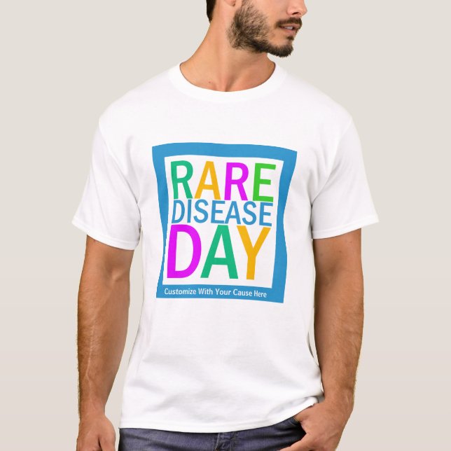 Rare Disease Day (customisation available) T-Shirt (Front)