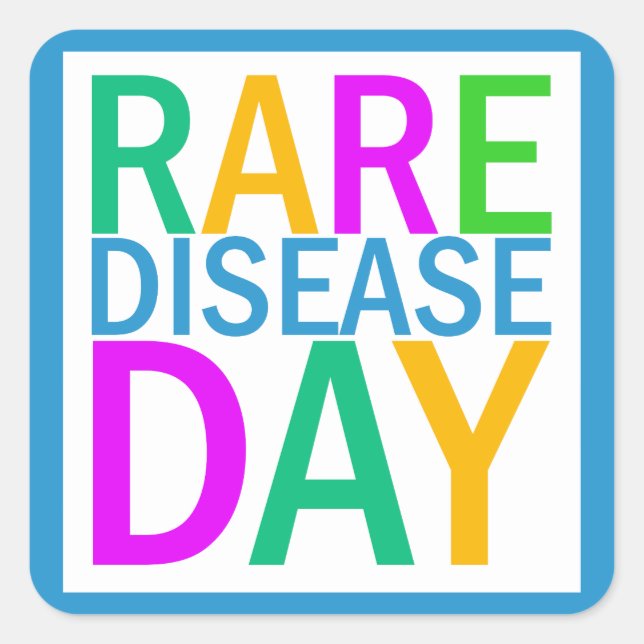 Rare Disease Day sticker sheet (Front)