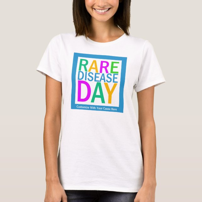 Rare Disease Day tshirt (customisation available) (Front)