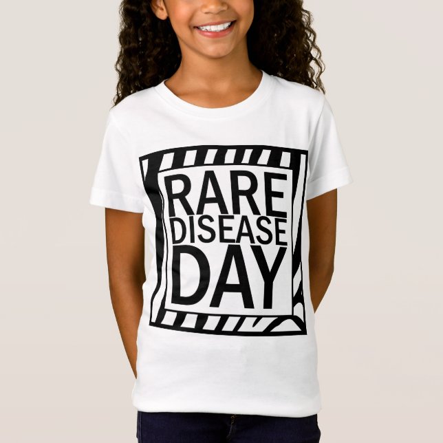 Rare Disease Day (zebra) T-Shirt (Front)