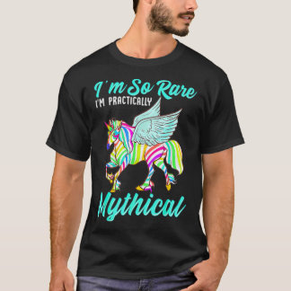Rare Disease Zebra Unicorn Zebra Ribbon T-Shirt