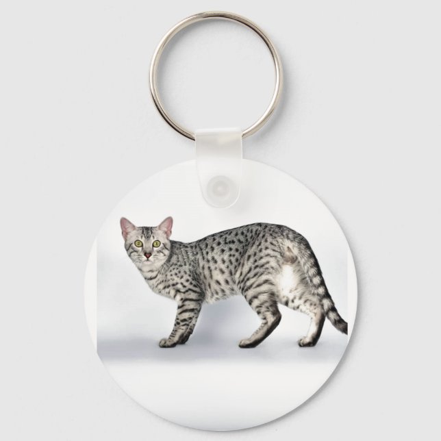 Rare Egyptian Mau Cat Key Ring (Front)