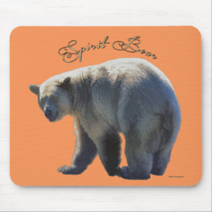 Rare Kermode Bear Wildlife Art Design Mouse Pad