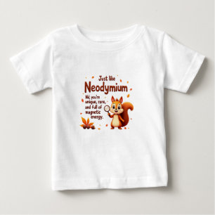 Rare Like Neodymium – Cute Squirrel Thanksgiving Baby T-Shirt