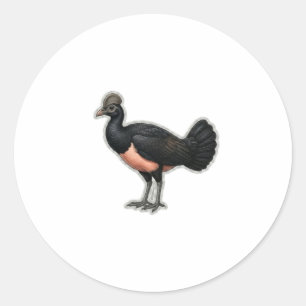 Rare Maleo Bird Art - Iconic Indonesian Wildlife S Classic Round Sticker