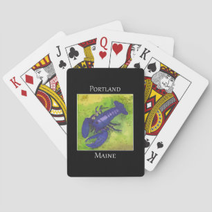 Rare purple lobster Portland Maine Playing Cards