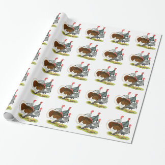 Rare Turkey Quartet Wrapping Paper