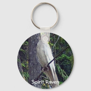 Rare White Raven Keychains