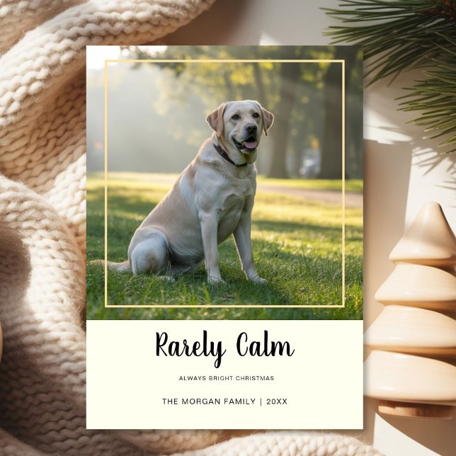 Rarely Christmas Forest Dog Nature Inspired card (Creator Uploaded)