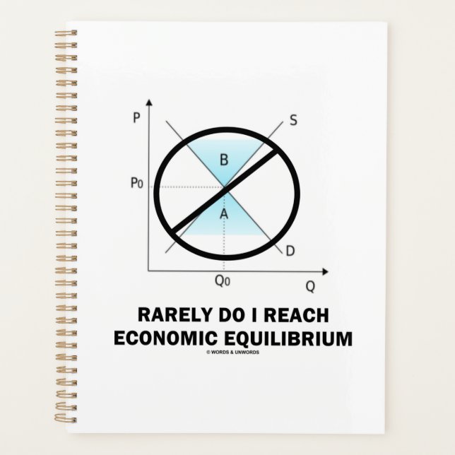 Rarely Do I Reach Economic Equilibrium Econ Humour Planner (Front)