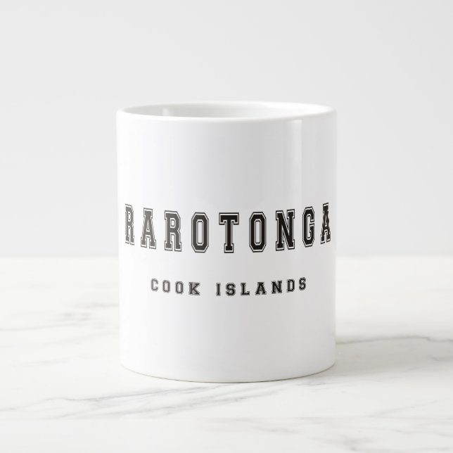 Rarotonga Cook Islands Large Coffee Mug (Front)