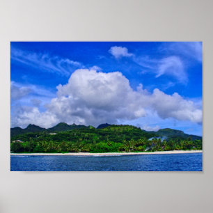 Rarotonga Island Poster