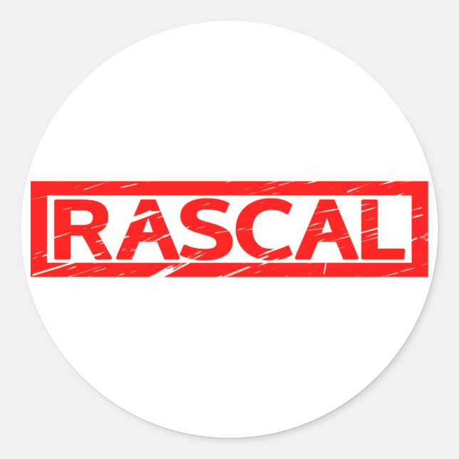Rascal Stamp Classic Round Sticker (Front)