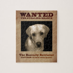 Rascally Retriever, aka Yellow Lab Jigsaw Puzzle
