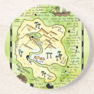 Rascals' Island Treasure Map Coaster