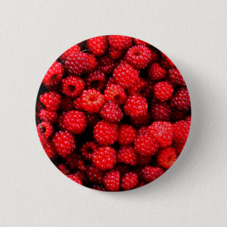 Raspberries 2 6 cm round badge