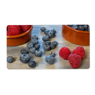 Raspberries and Blueberries