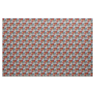 Raspberries and Blueberries Fabric