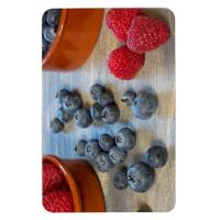 Raspberries and Blueberries