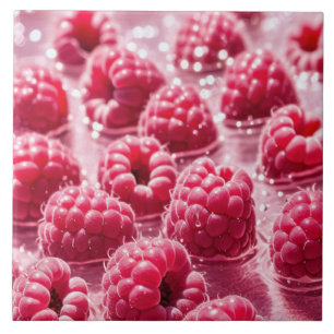 Raspberries Ceramic Tile