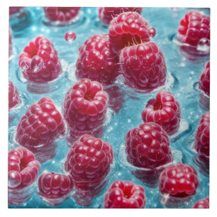Raspberries Ceramic Tile